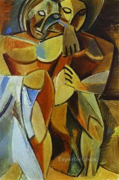 two friends 1891 Painting - Friendship 1908 cubism Pablo Picasso